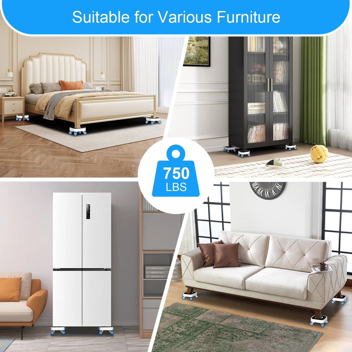 Kiss Core easy-move set helps rearrange beds and cabinets with minimal effort