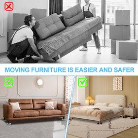 Kiss Core easy-to-move heavy furniture shown sliding smoothly