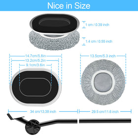 Kiss Core carpet sliders eight-pack for smooth carpet movement