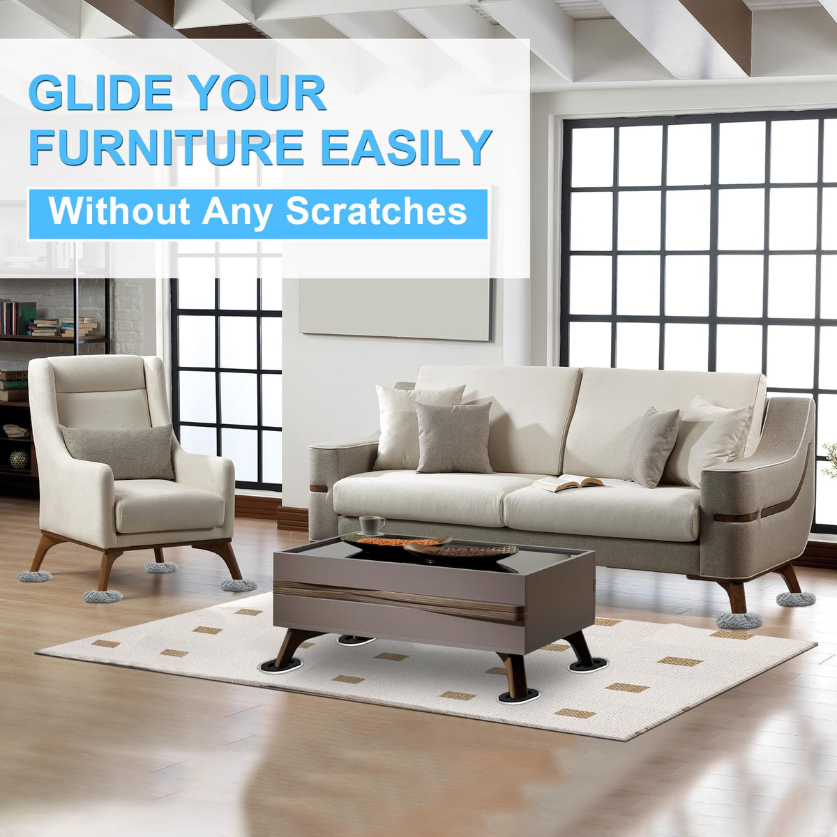 Kiss Core suitable for sofas, beds, tables during rearrangement