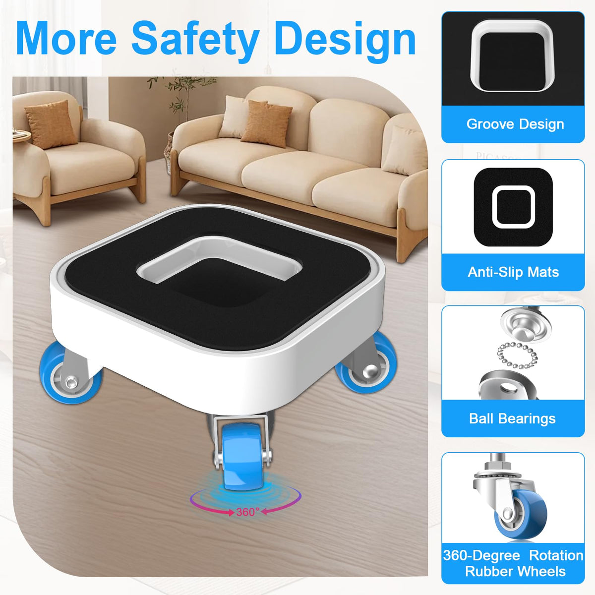 Kiss Core heavy-duty dolly supports up to 750 lb for large appliances