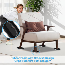 Kiss Core carpet sliders glide under sofas without damage