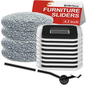 Kiss Core patent-pending upgrade furniture sliders glide smoothly for easy repositioning
