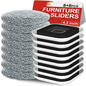 Kiss Core upgrade sliders 8x8 pack moving furniture on carpet with ease.
