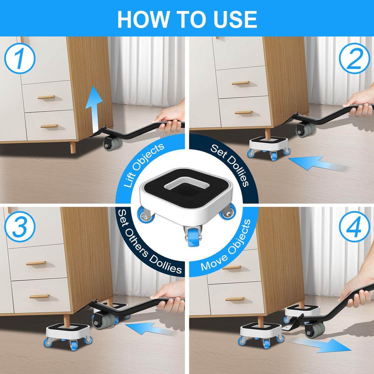 Kiss Core moving tool demonstrates safe relocation of heavy furniture