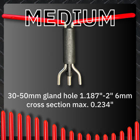 Combination pick angle helps navigate around seals with precision.