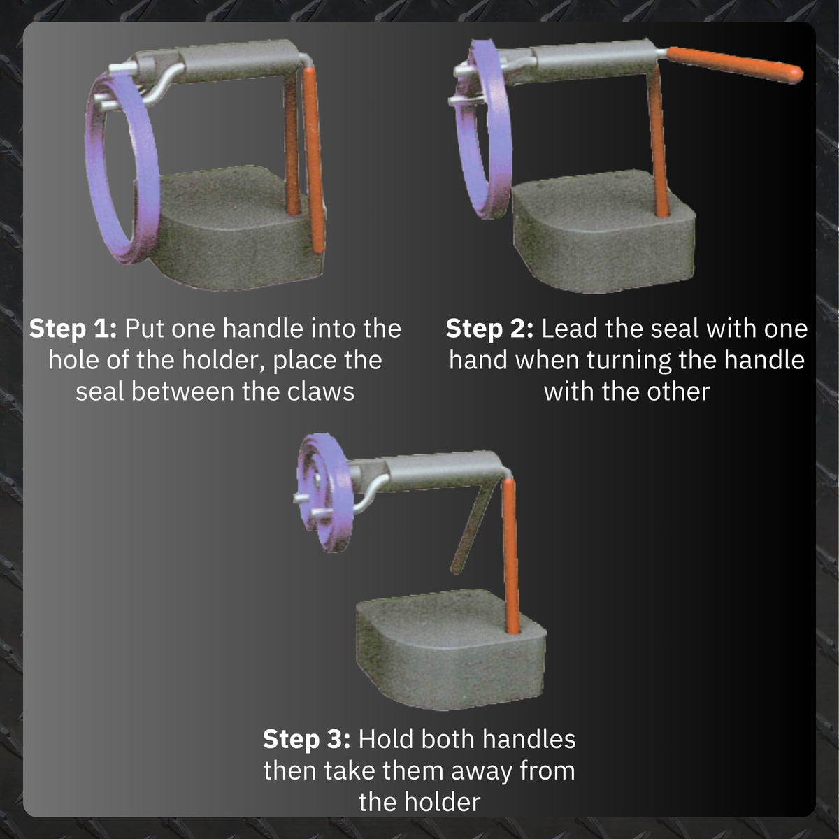 Large seal-twistor enabling confident installation in larger seals.