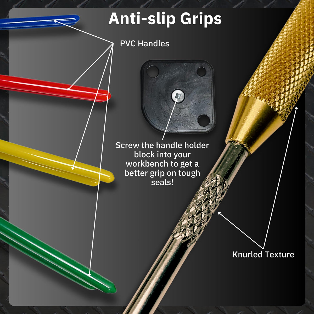 Medium seal-twistor shaping seals for easier seating in mid-size bores.