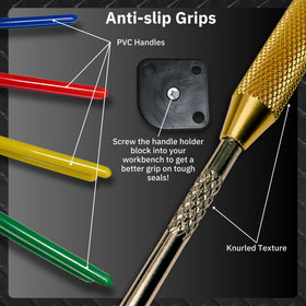 Medium seal-twistor shaping seals for easier seating in mid-size bores.