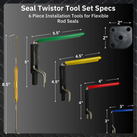 Small seal-twistor prepared for gentle insertion into narrow grooves.