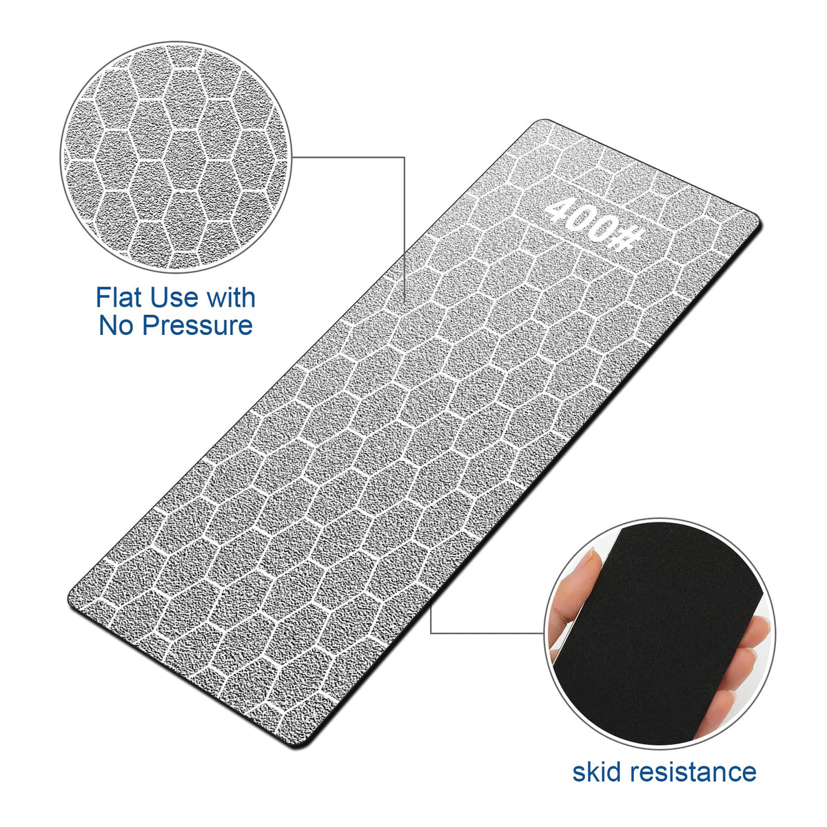 KITANIS diamond sharpening stone 1000 grit for razorlike kitchen knife edges.
