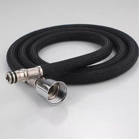 Kitchen Sink Pull Down Hose in black, 59-inch nylon length for durable faucet replacement.