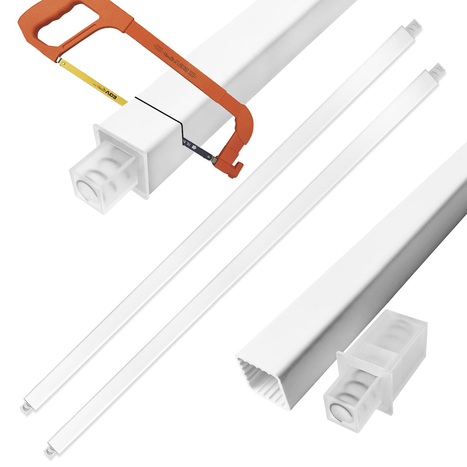 KitFit 2Pack 24-Inch Towel Bar with cuttable design for custom bathroom fits