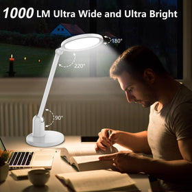 Kitloo desk lamp head-rotation enables precise lighting angles for study.