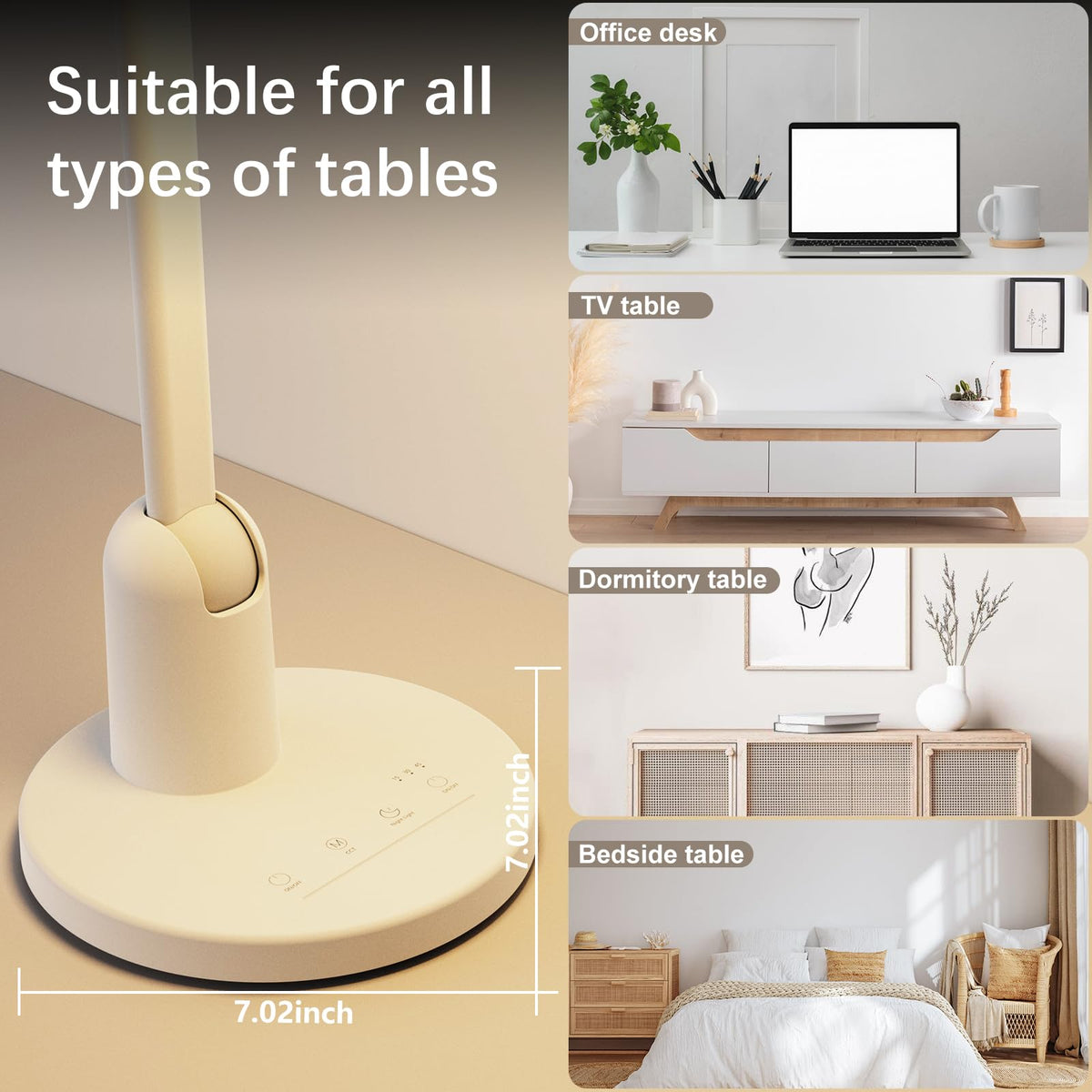 Kitloo desk lamp timer-memory preserves your preferred settings and schedules.