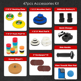 KITLUCK backing plates in 1, 2, and 3 inch sizes for versatility.