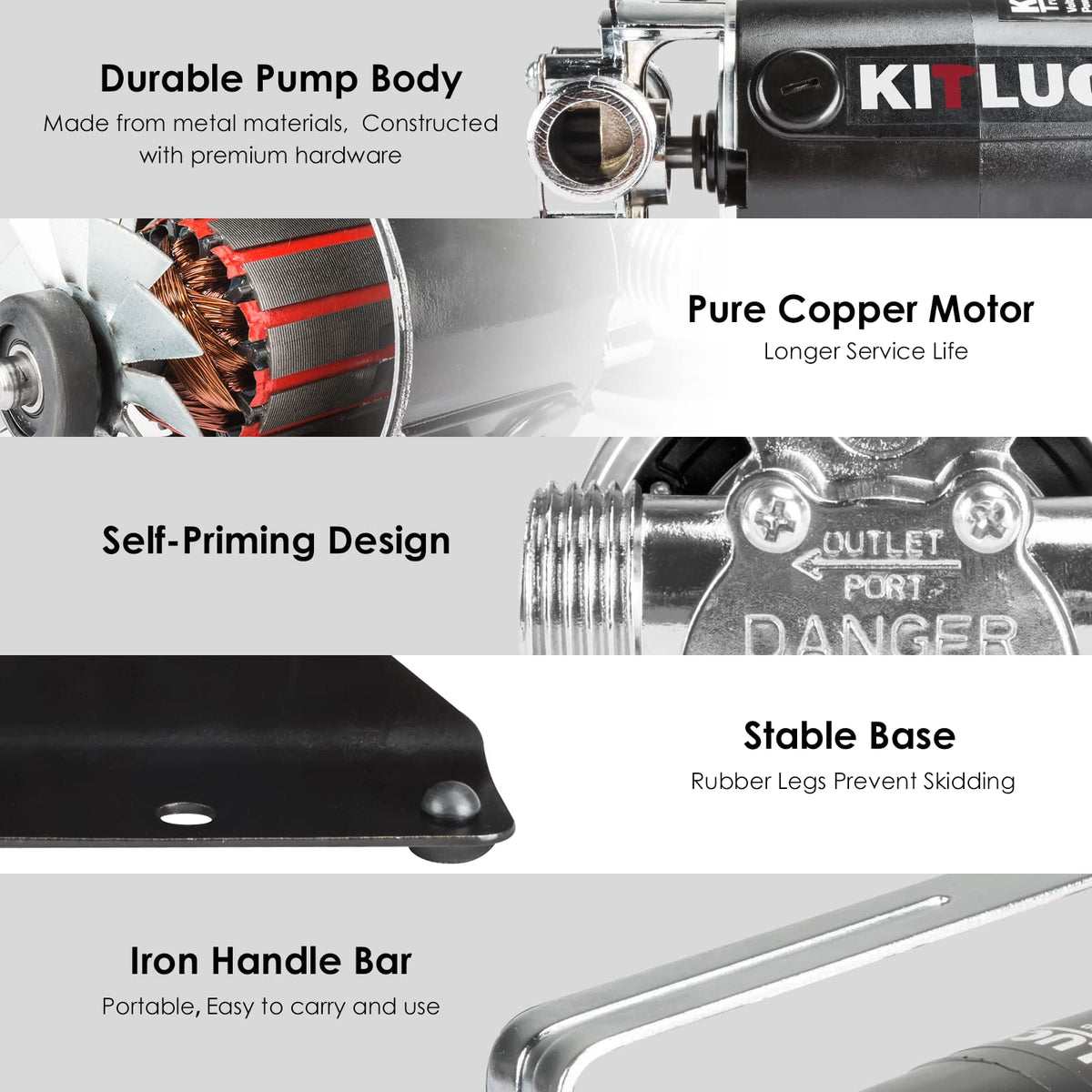 KITLUCK compact portable design enables easy carrying to work sites