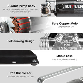 KITLUCK compact portable design enables easy carrying to work sites