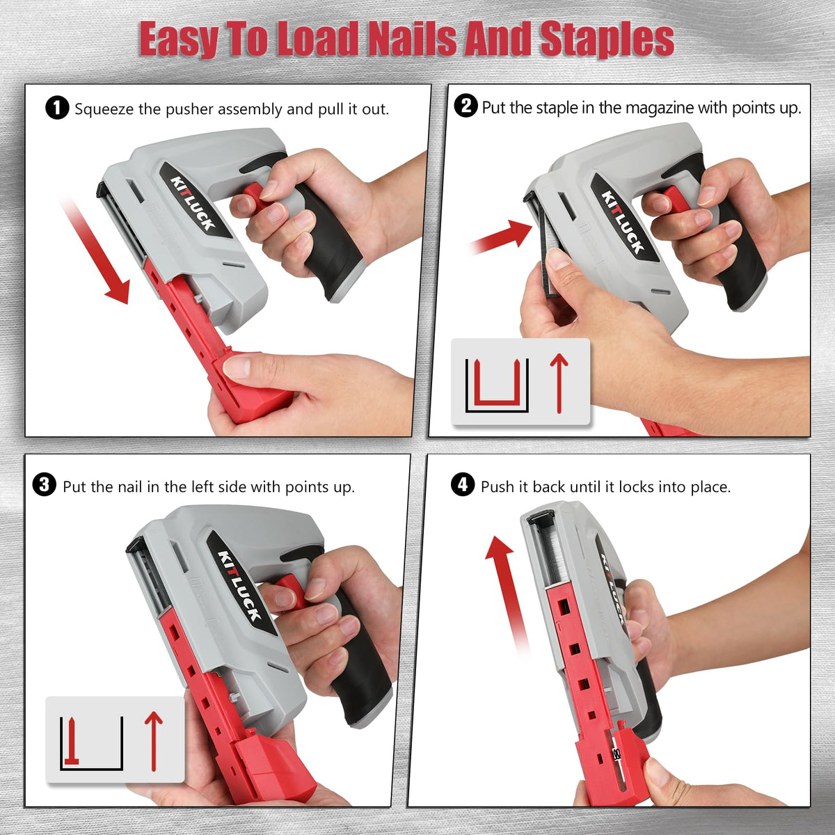 Kitluck LED work light brightens dark corners for precise nailing