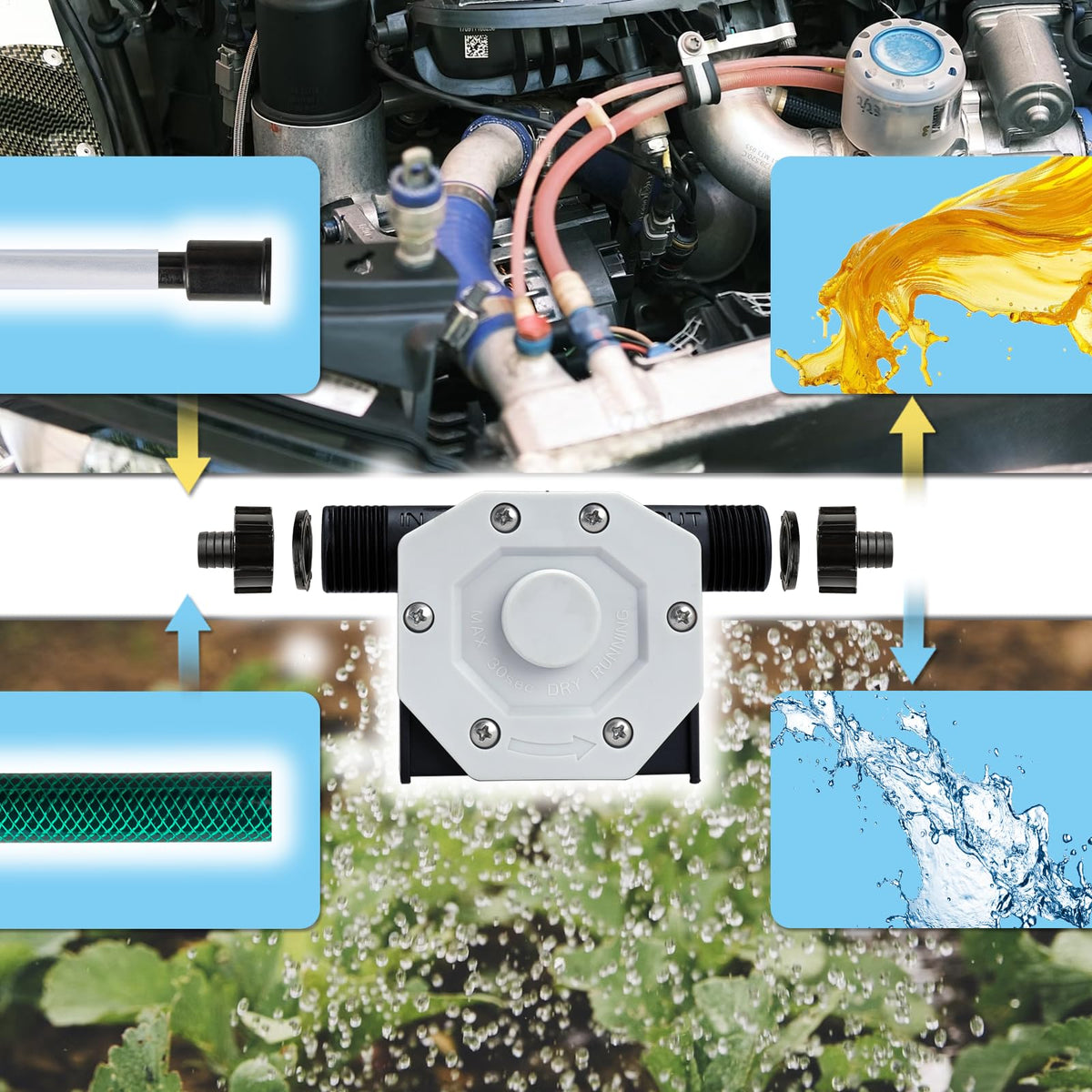 KITLUCK Oil Tube Adapter close-up for versatile liquid transfer
