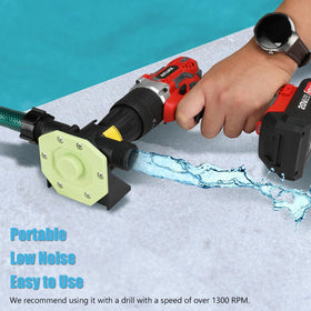 KITLUCK pump package showing included attachments and filters