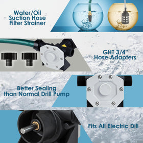 KITLUCK Water Suction Hose in use for aquarium and rain barrel