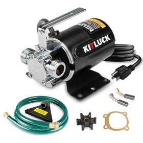 KITLUCK water transfer pump 115V shows a compact design for easy yard drains
