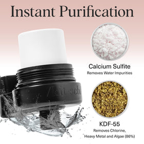 Cartridge replacement keeps Kitsch shower head filter performing.