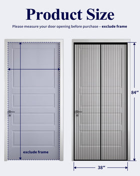 Kitsure magnetic screen door passage highlights airflow with insect protection.