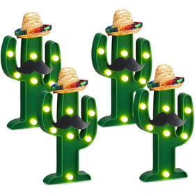 Kittmip Fiesta cactus light set on table for vibrant party ambiance