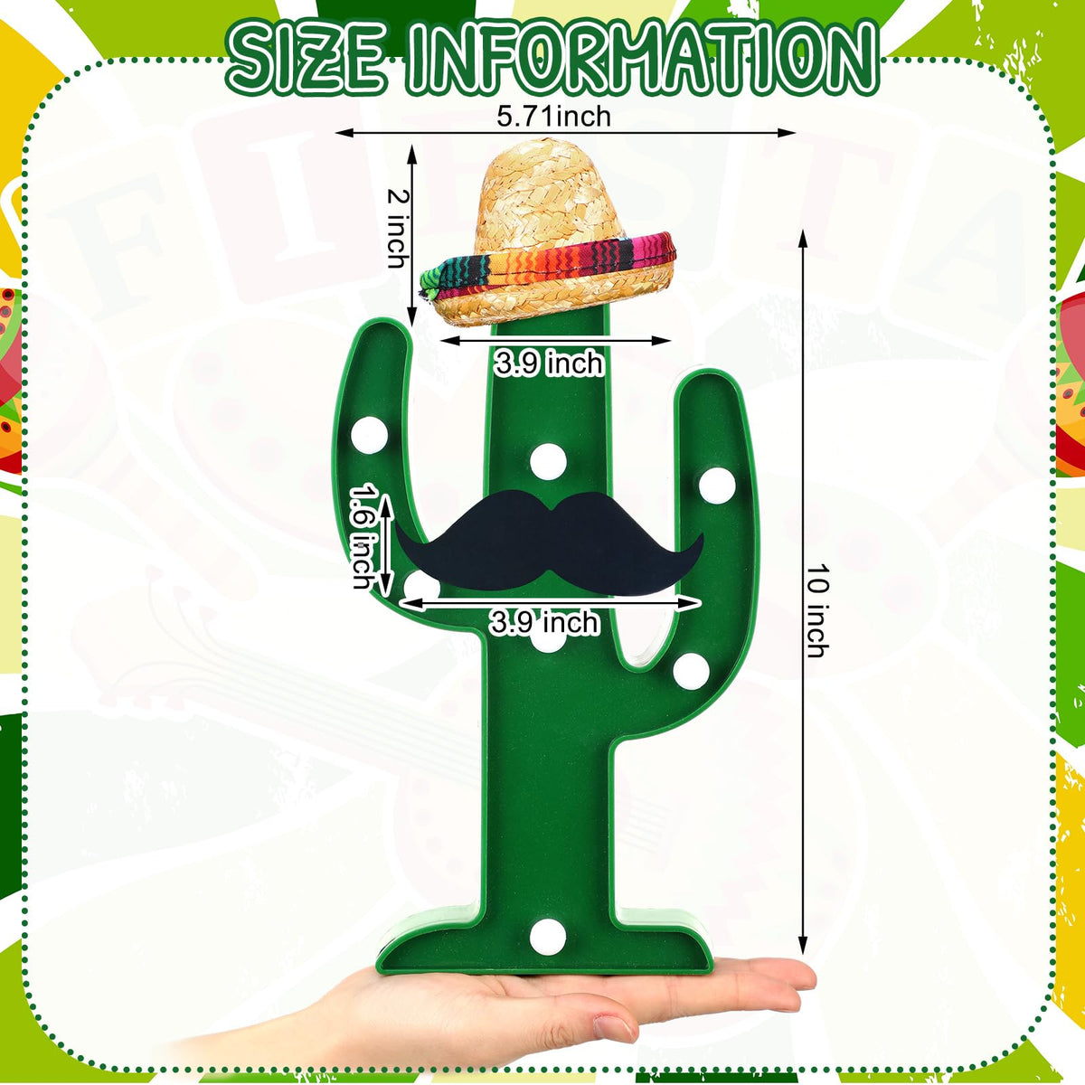Kittmip Fiesta mini sombrero hats add authentic fiesta flair to table decor