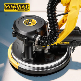Extendable pole on Kitvance sander reaching high ceilings