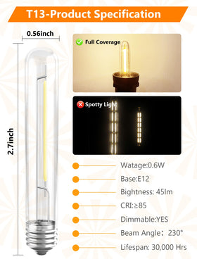 Kivonfa E12/C7 base bulb fits S14 outdoor fixtures.