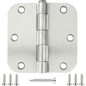 KIW 12-pack nickel door hinges with brushed nickel finish for durable interior doors.