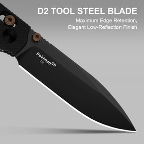 Kizer Pokiman CD finger choil detail for precise control