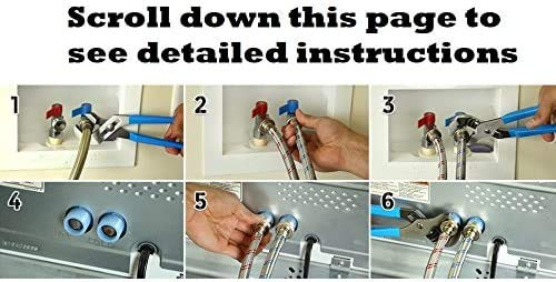 K&amp;J Premium 4ft hoses enable easy behind-the-washer access
