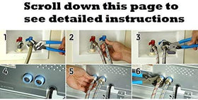K&amp;J Premium 4ft hoses enable easy behind-the-washer access