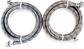 K&amp;J Premium hose with interchangeable hot and cold ends for flexible installs