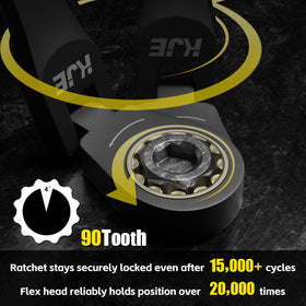 Full 12-piece metric sizes from 8 to 19 mm