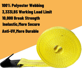 KJE aluminum ratchet handle strap offers smooth operation and rust resistance.