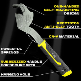 KJE chrome vanadium steel build resists corrosion under heavy use