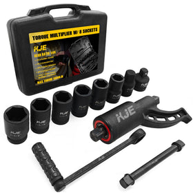 KJE heavy-duty torque multiplier kit with 1 in drive for loosening stubborn lug nuts
