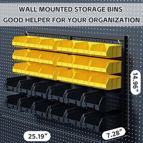 KJE yellow small-bin closeup showing visibility and easy access
