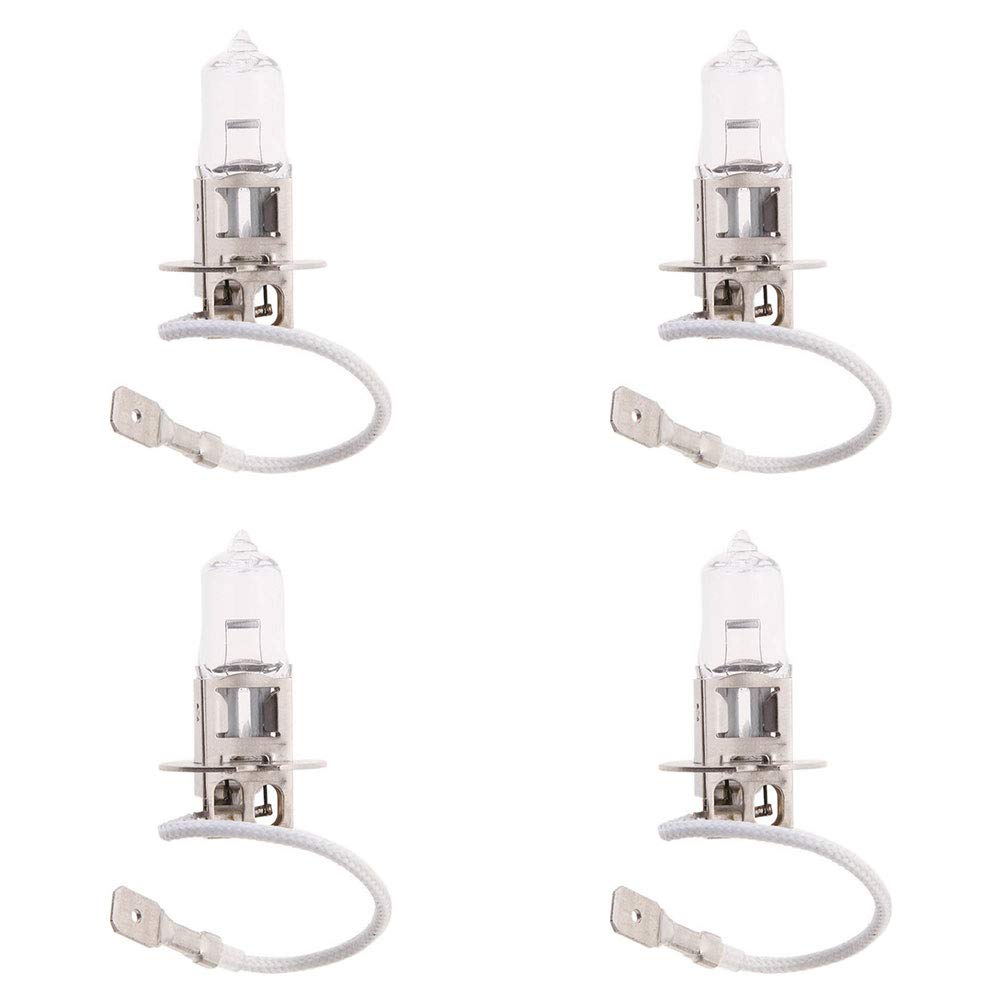 K JINGKELAI H3 halogen bulb pack provides warm white glow for fog lights