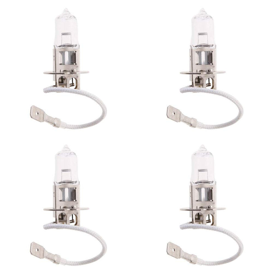 K JINGKELAI H3 halogen bulb pack provides warm white glow for fog lights