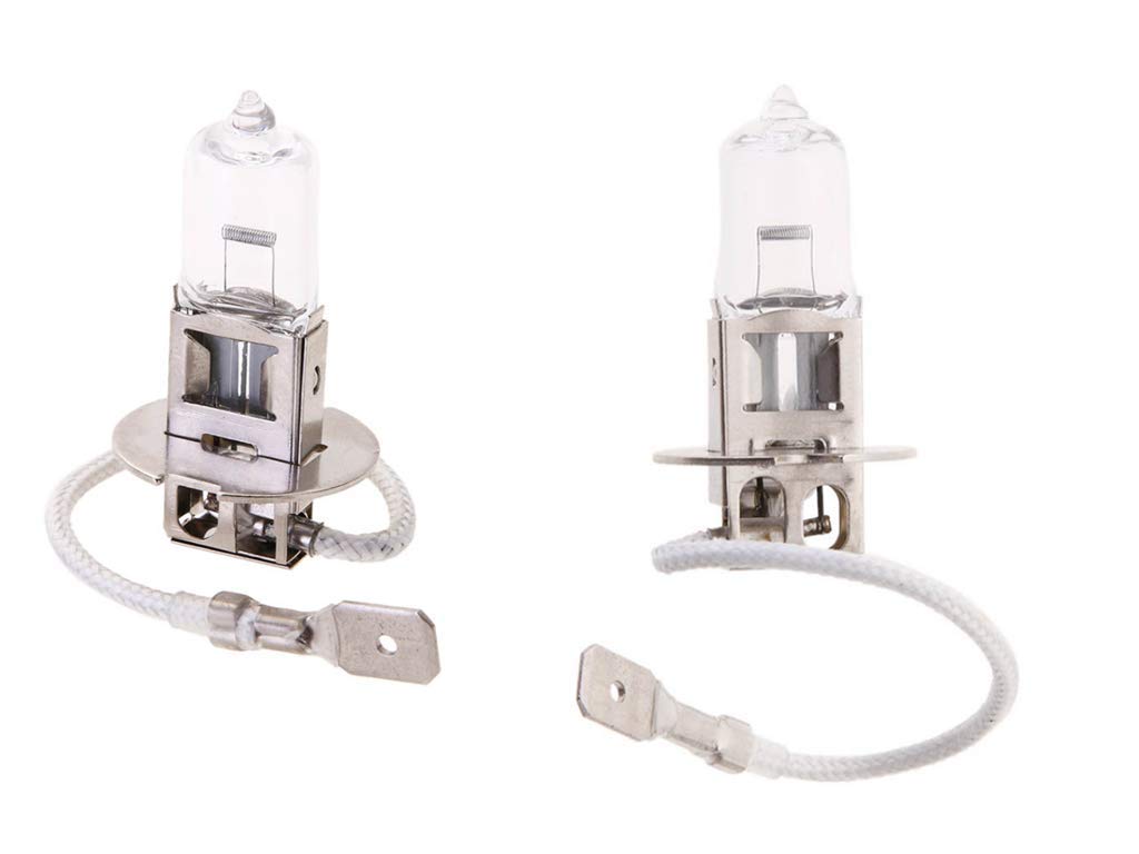 K JINGKELAI H3 halogen bulb features warm white light and 55W power