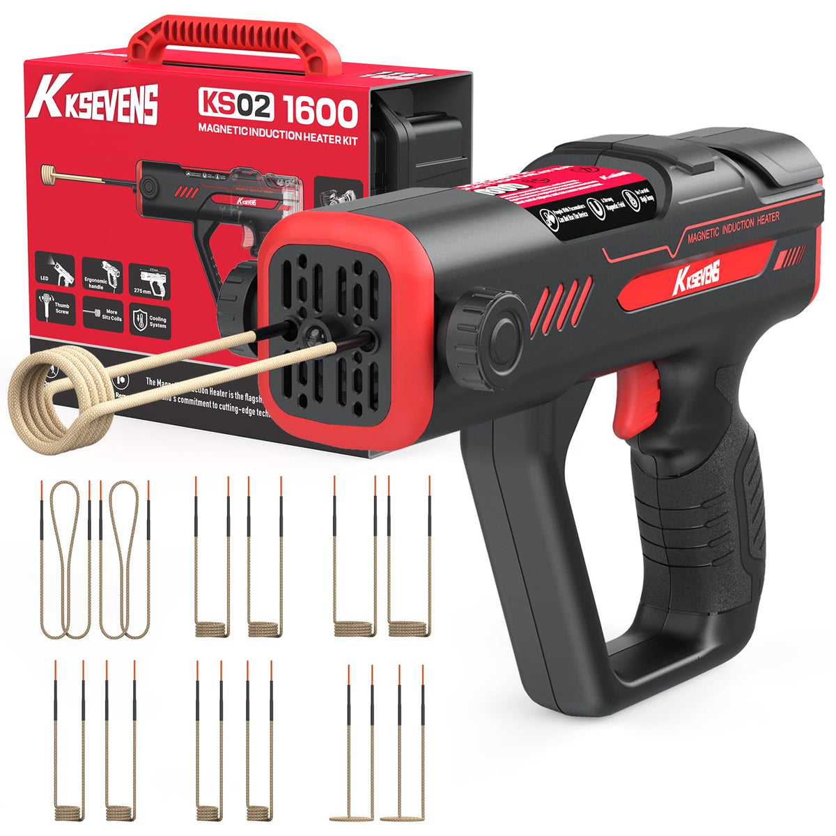 KKSEVENS induction heater bolt removal demonstrates rapid rusted bolt loosening.