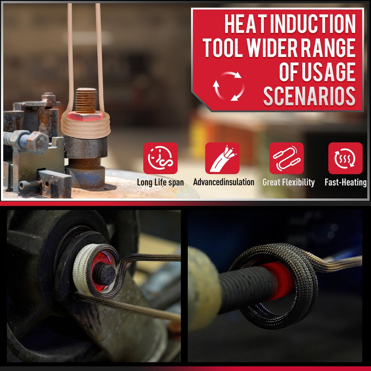 KKSEVENS handheld heater is compact and portable