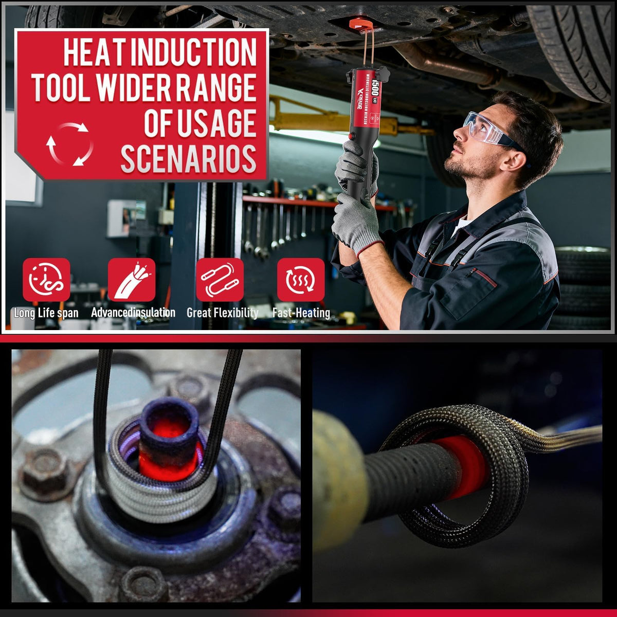 KKSEVENS induction heater cooling system in operation to prevent overheating