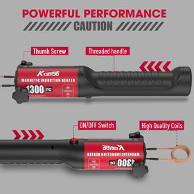 KKSEVENS heater delivers 25s fast heating for stubborn parts